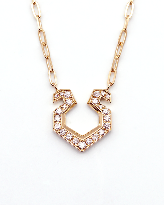 Necklace / Horse Shoe Pave Diamond