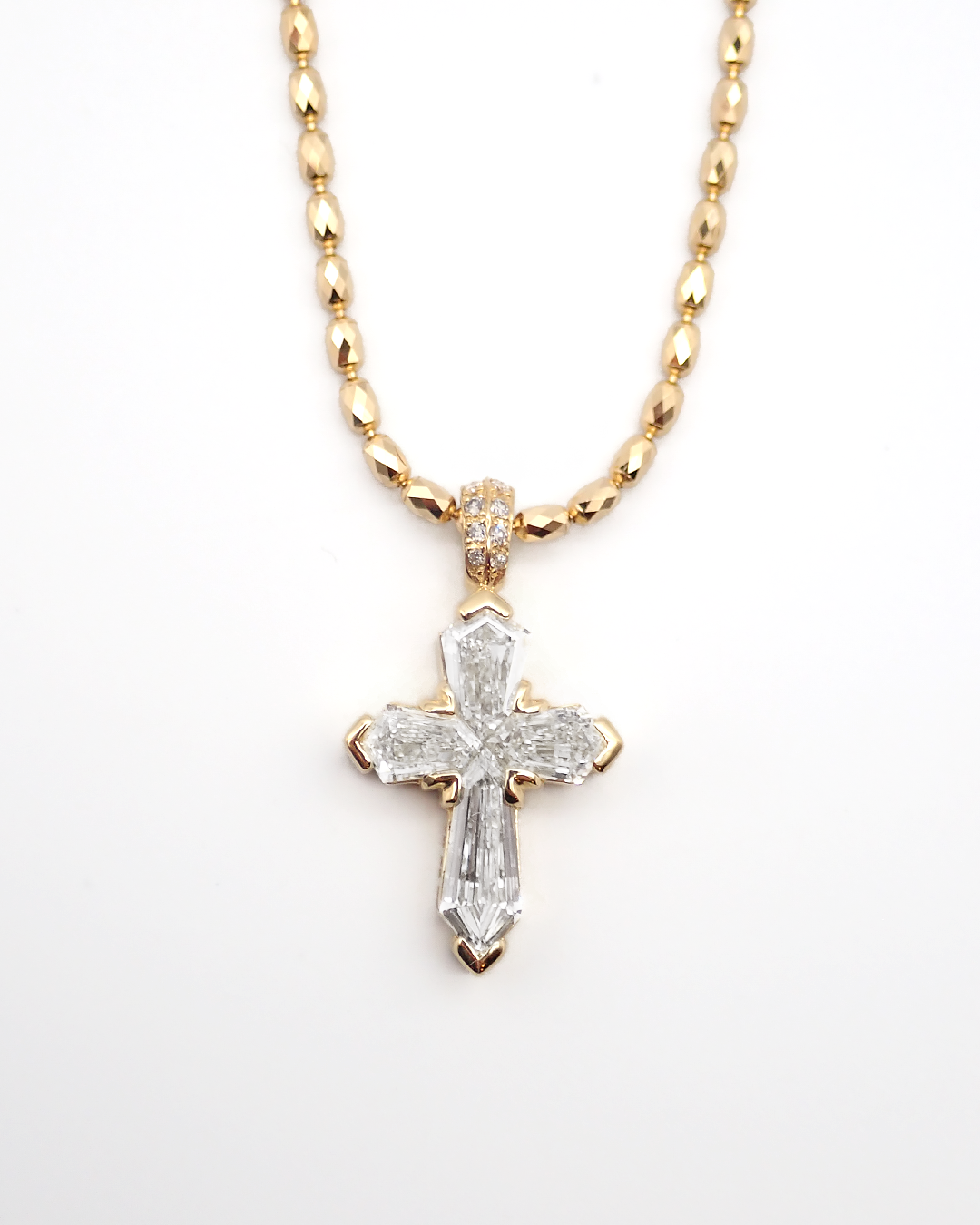 TOBExx | K18 クロス 1.5カラット 天然ダイヤモンド ネックレス TOBExx | K18 クロス 1.5カラット 天然ダイヤモンド ネックレス