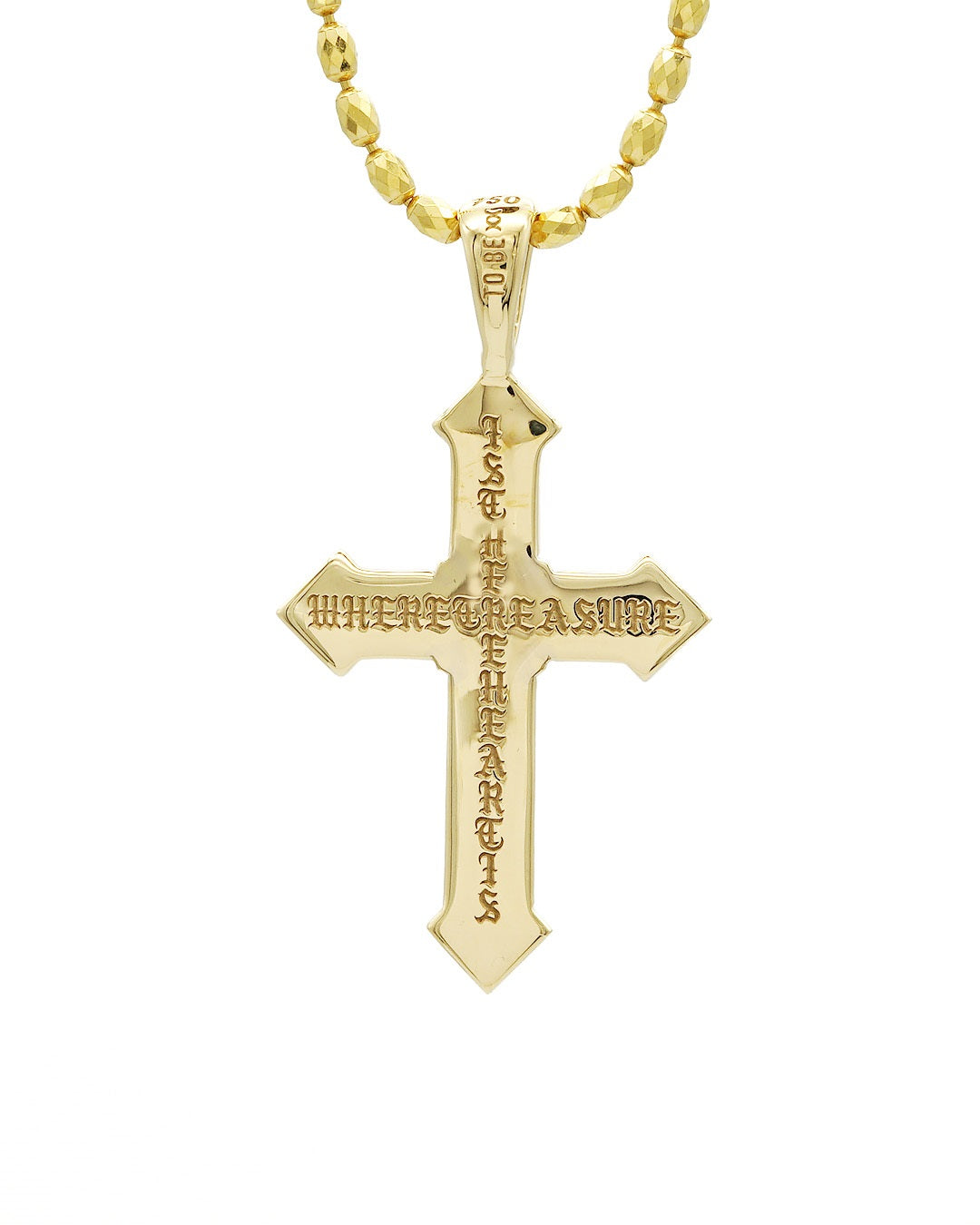 Cross Pendant / Pave Diamond K18