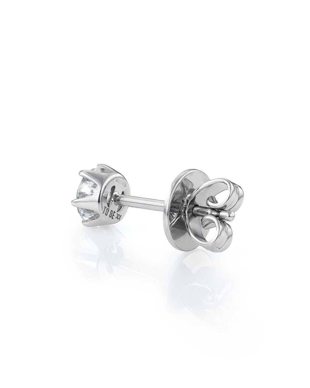 0.3ct Diamond Stud Pierce (D,VVS,H&C) / K18WG