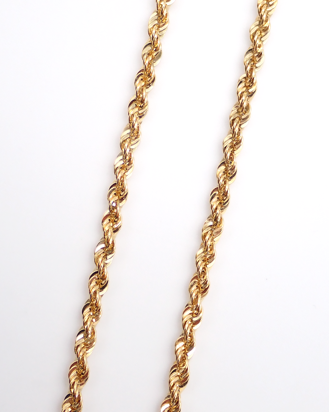 k18チェーン TOBExx | K18 Rope Chain 2.5mm×45cm｜18金 カットロープチェーン