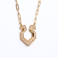 Horse Shoe Diamond Necklace / K18YG