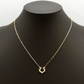 Horse Shoe Diamond Necklace / K18YG