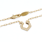 Horse Shoe Diamond Necklace / K18YG