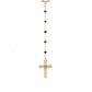 Rosary Necklace Black Diamond Chain / K18YG