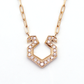 Horse Shoe Diamond Necklace / K18YG