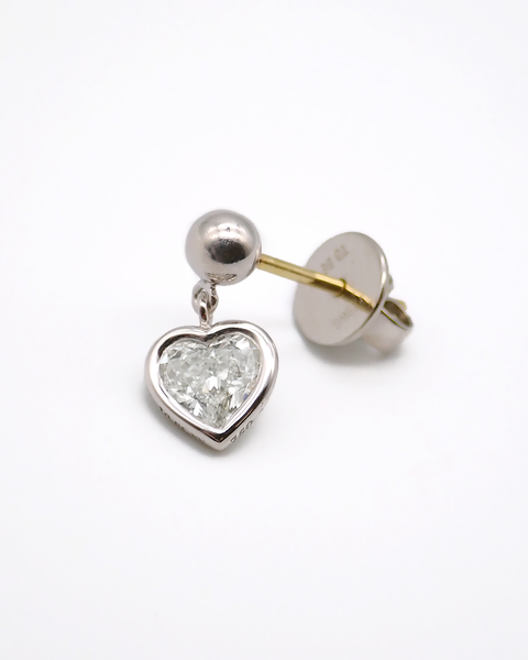 K18WGハートダイヤモンドピアス ダイヤ 0.13 ハート ピアス ハート K18WGハートダイヤモンドピアス ダイヤ 0.13 ハート ピアス ハート