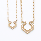 Necklace / Horse Shoe Pave Diamond mini