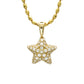 Star Pendant / Pave Diamond K18