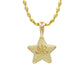 Star Pendant / Pave Diamond K18