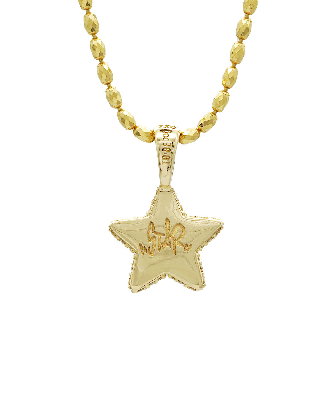 Star Pendant / Pave Diamond K18